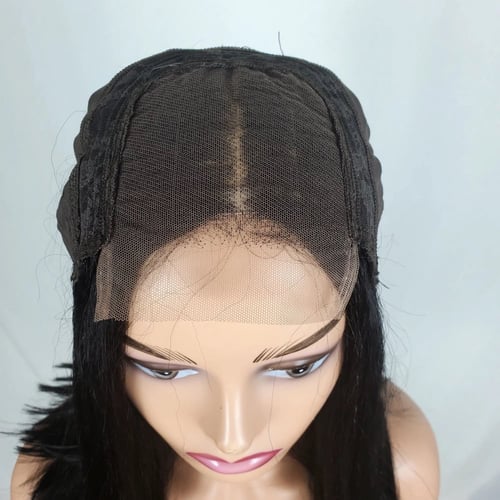 باروكة شعر طبيعي طول 12 انش جذور اماميه HD