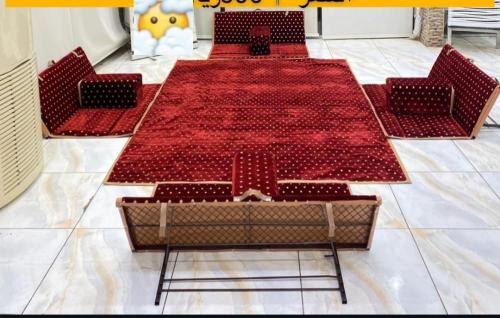 جلسات- نقشة تركية - 4 مراكي- احمر منقط