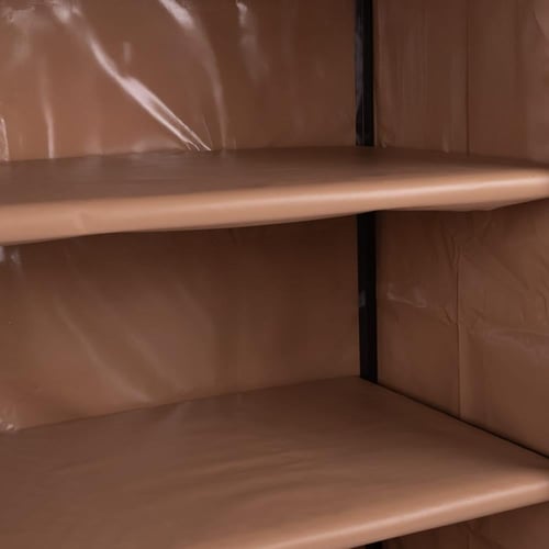دولاب التخزين الالماني - PVC بني