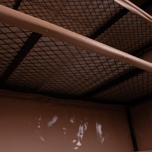 دولاب التخزين الالماني - PVC بني