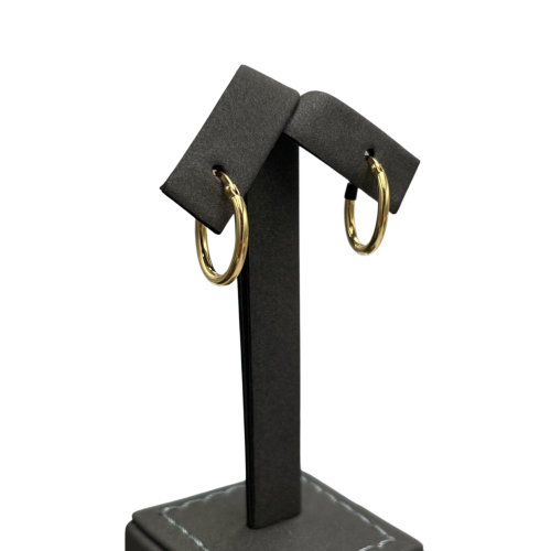 Gold earrings, 18 karat, weight 1g
