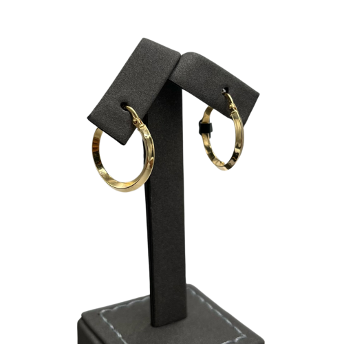 Gold earrings, 18 karat, weight 1.35 grams