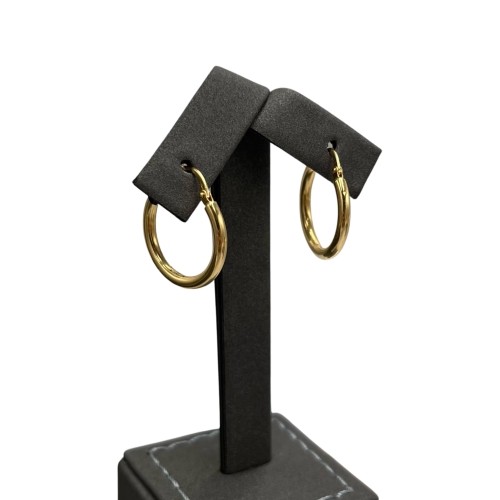 Gold earrings, 18 karat, weight 1.4 grams