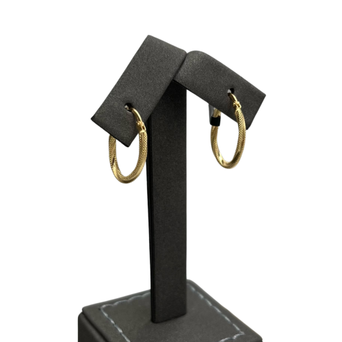 Gold earrings, 18 karat, weight 1g