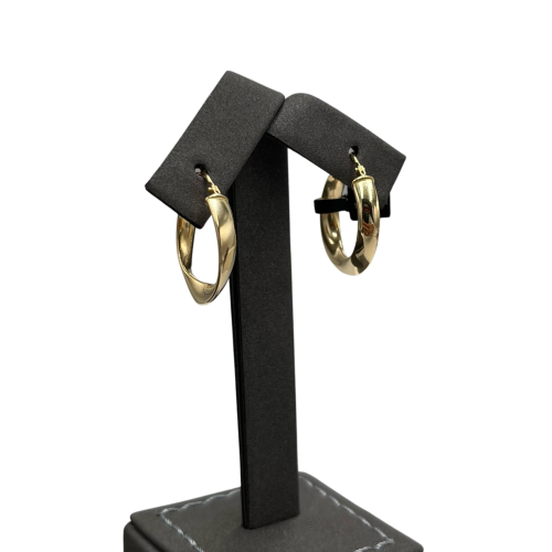 Gold earrings, 18 karat, weight 1.65
