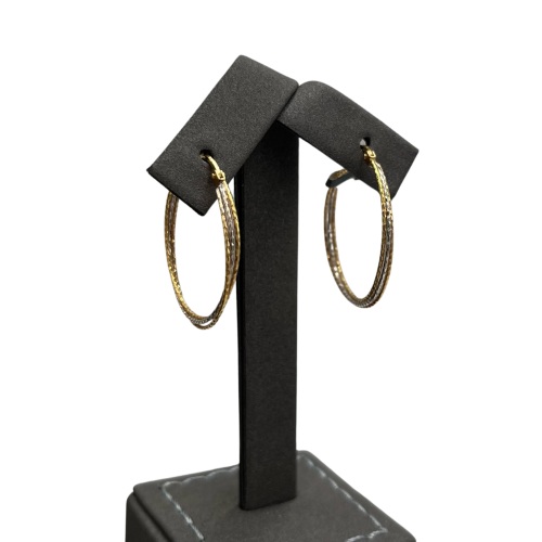 Gold earrings 18 karat weight 2.12
