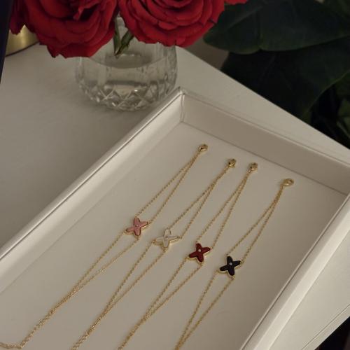 سوار شوميه تصميم X متعدد الالوان بسلسلة مزدوجة