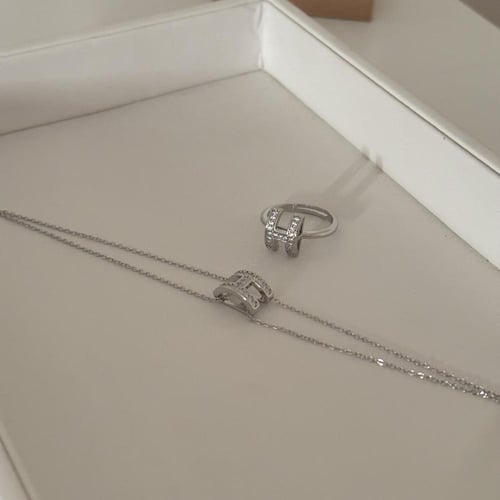 طقم كامل ايرميز ذهبي وفضي