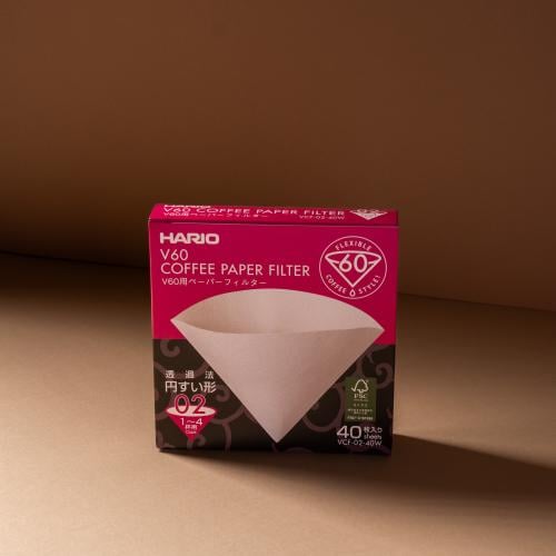 فلاتر V60 ورقية (مقاس 02) من هاريو - 40 حبة مكيسة...