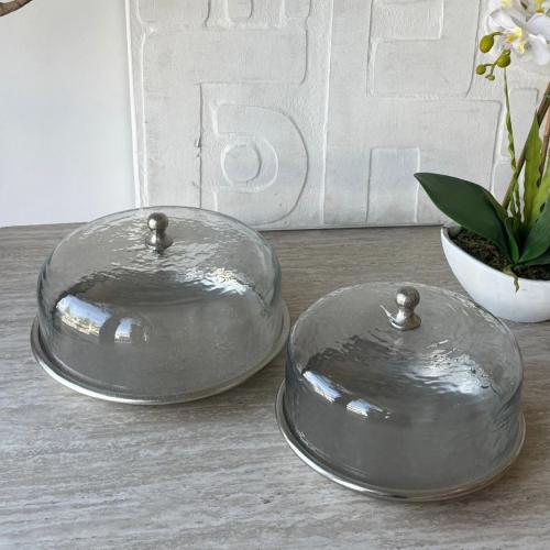 استاند كيك المونيوم غطاء زجاج