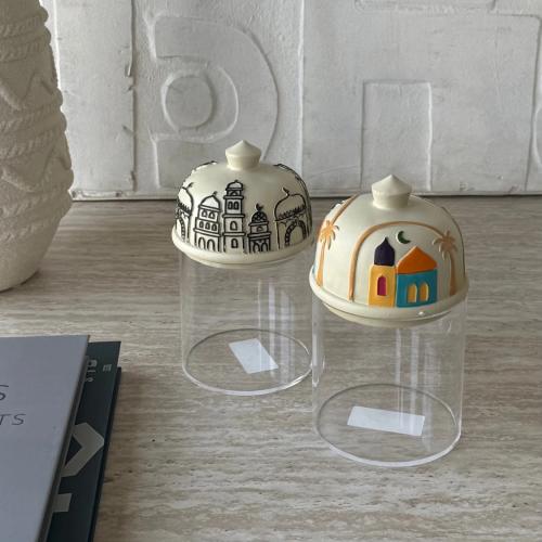 برطمان اكريلك بغطاء بولي