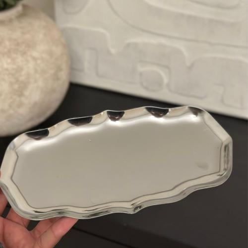 صحن استيل بيضاوي