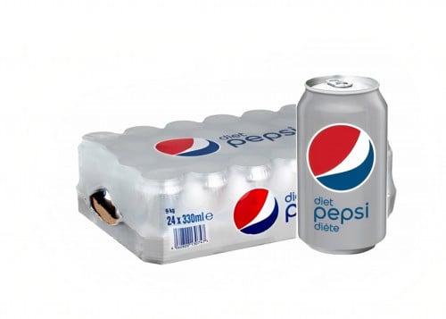 بيبسي دايت علبة 320 مل كرتون 24 حبه