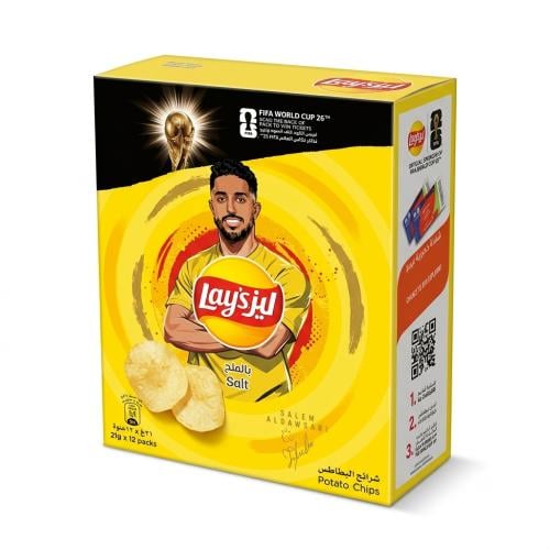 ليز بطاطس بالمح 21جرام *12حبه