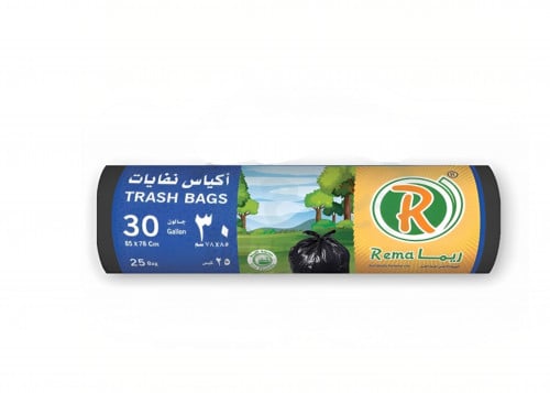 ريما اكياس نفايات رول 30 جالون 25 كيس