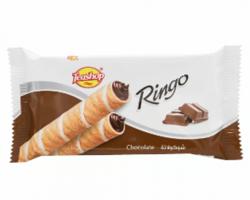 أصابع رينجو أبيض بكريمة البندق والشوكلاتة