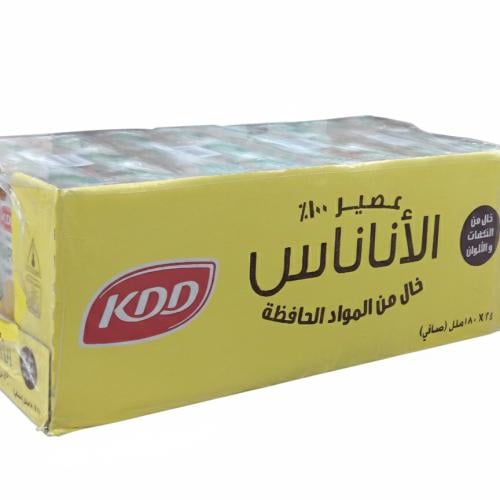 عصير كي دي دي أناناس 180مل ×24حبه