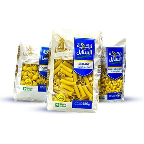 مكرونه بركة السنابل 450 جرام كرتون 24 حبه