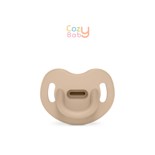 لهاية سيليكون ناعمة للمواليد من 0-6 شهور لون بيج