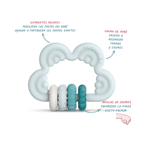 عضاضة للأطفال +6 أشهر - وردي من سوافينكس