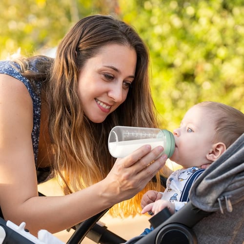 زجاجة رضاعة طبيعية للأطفال من مومكوزي – 11 أونصة ب...