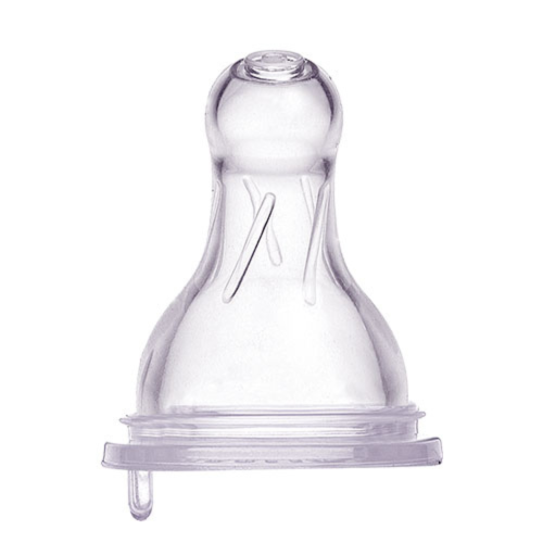 حلمة سيليكون قياسية (م)، بطاقة ٢ قطعة.