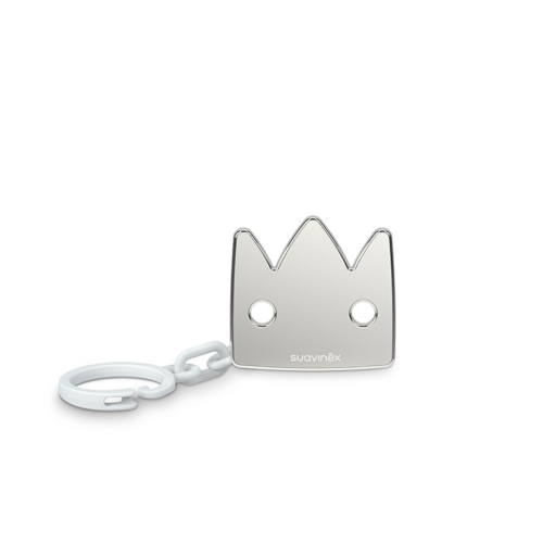 مشبك لهاية سوافينكس مجوهرات تاج الفرح فضي