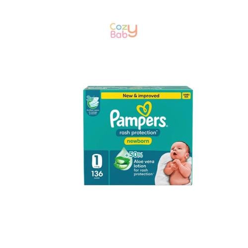 حفاضات بامبرز رقم 1 لحديثي الولادة (صندوق جامبو 13...