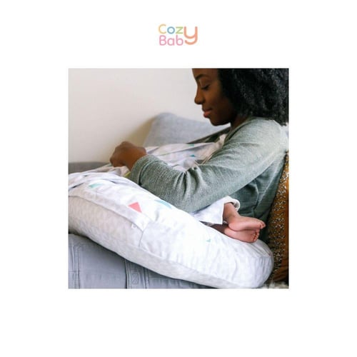 وسادة الرضاعة إنجنويتي بلنتي+ مع غطاء - مون كريست