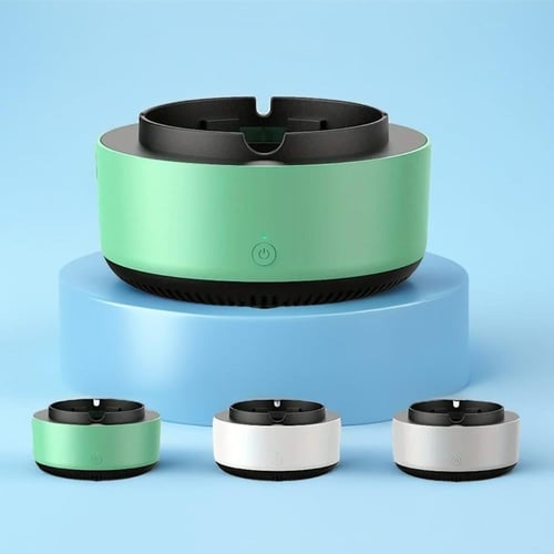 طفاية السجائر الذكية ، مع خاصية تنقية الهواء واستب...