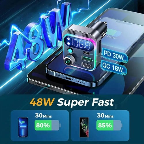 جهاز لاسلكي قوي إرسال واستقبال FM للسيارة ، للصوت...