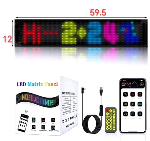 LED العيون السحرية لجميع السيارات لوحة شاشة App ال...