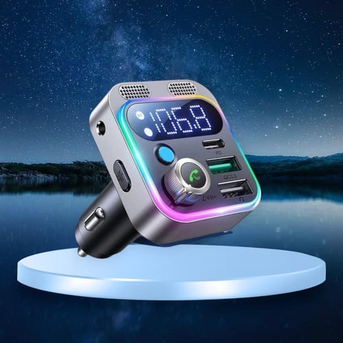 جهاز لاسلكي قوي إرسال واستقبال FM للسيارة ، للصوت...