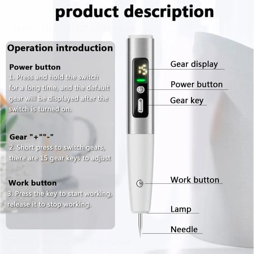 قلم الليزر الأصلي لإزالة الثؤلول والبقع السوداء وا...