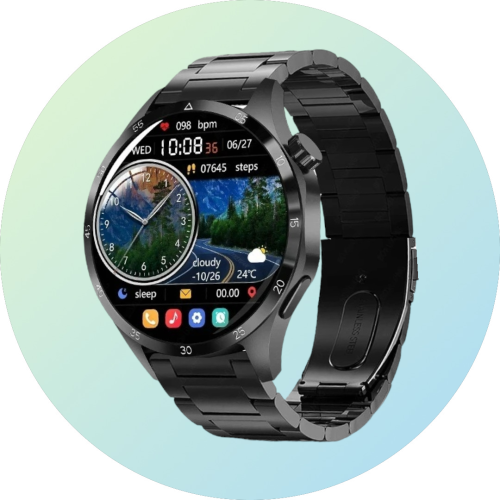 ساعة ذكية برو GT4 للمكالمات وبشاشة عالية الدقة ومق...