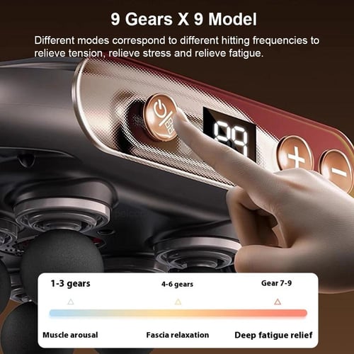 جهاز التدليك الاحترافي 6 رؤوس لتردد عالٍ وبقوة مذه...