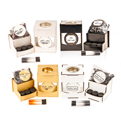 عرض السحر ٤ مباخر صغيرة وبخور