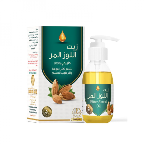وادي النحل زيت اللوز المر للجسم والشعر - 125 مل