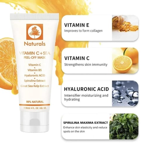 ناتشورال مقشر يومي للوجه بفيتامين سي 118 مل Natura...