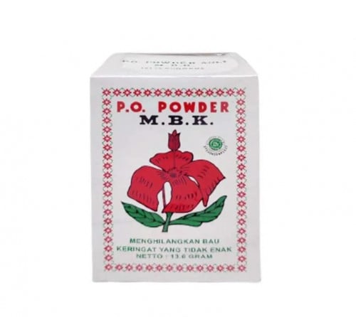 بودرة اندونيسية M.B.K مزيل عرق 13.6 علبة بيضاء