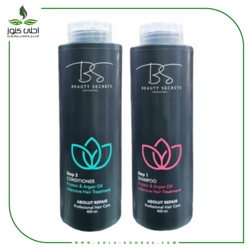 شامبو وبلسم لمعالجة الشعر بروتين من بيوتي سيكرتس 4...