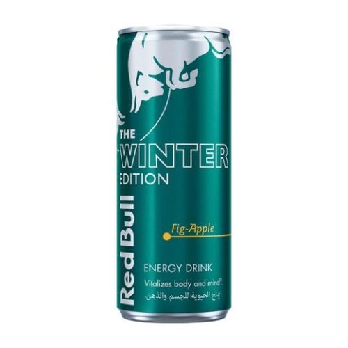 ريد بول اخضر بنكهة تفاح وتين Red bull fig apple
