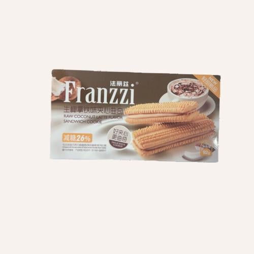 Franzzi بسكويت فريزي بنكهة جوز الهند واللاتيه