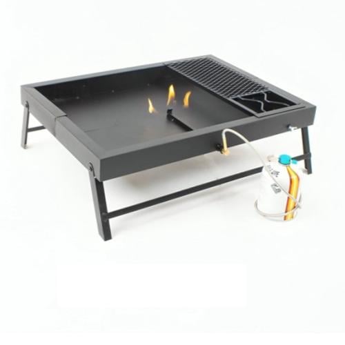 منقل نار قابل للطي مع ماسورة إشعال وحقيبة (مقاس 50...