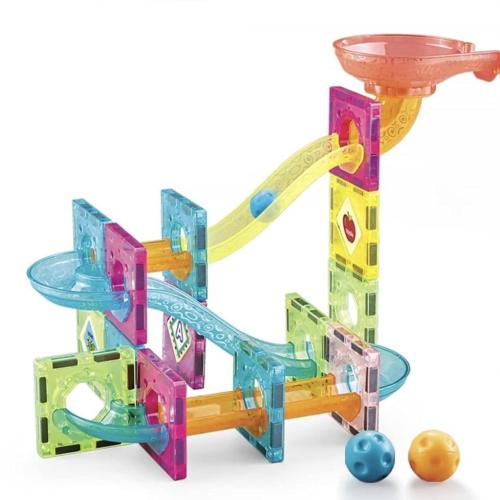 لعبة بناء مسار الكرات المغناطيسية