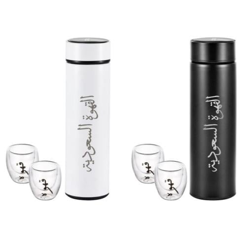 حافظة المشروبات الساخنة + فناجيل زجاج EXTRA (EX-23...