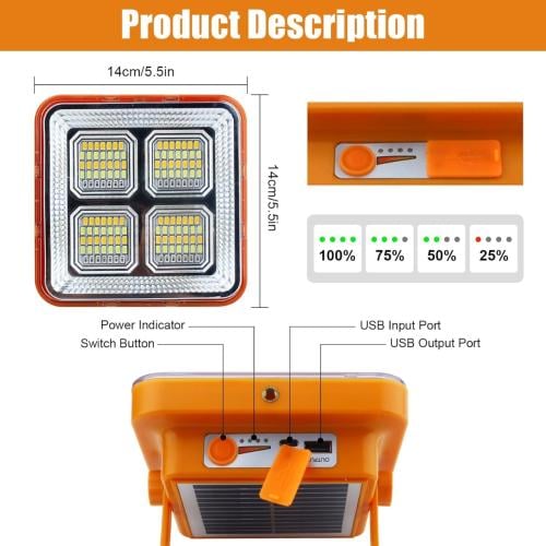 كشاف يعمل بالطاقة الشمسية مع ستاند