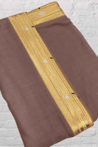 مشلح ديباج ملكي زري صيفي لحمي غامق خط أحمر