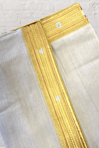 بشت وبر الشياكة ملكي زري أبيض