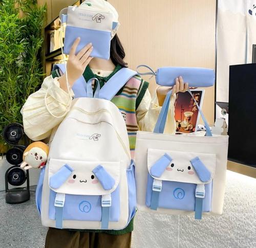 مجموعة شنط ظهر مدرسية من 4 قطع